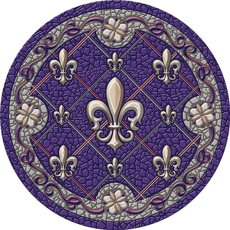 Poolmats Fleur de Lis Poolsaic 29 inches 67B00-00048 67B00-00048